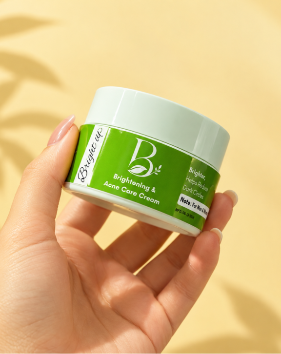 Achieve brighter, smoother, healthier-looking skin with BrightUp Organics Cream. Its gentle, skin-loving formula helps reduce the appearance of dullness, dark spots, acne, blemishes and uneven-looking skin while leaving your skin feeling fresh, soft and naturally radiant.