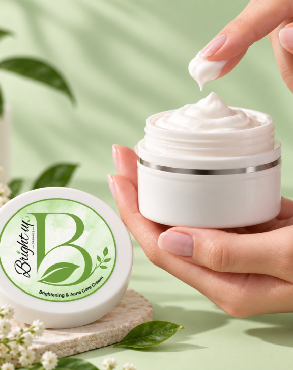 Achieve brighter, smoother, healthier-looking skin with BrightUp Organics Cream. Its gentle, skin-loving formula helps reduce the appearance of dullness, dark spots, acne, blemishes and uneven-looking skin while leaving your skin feeling fresh, soft and naturally radiant.